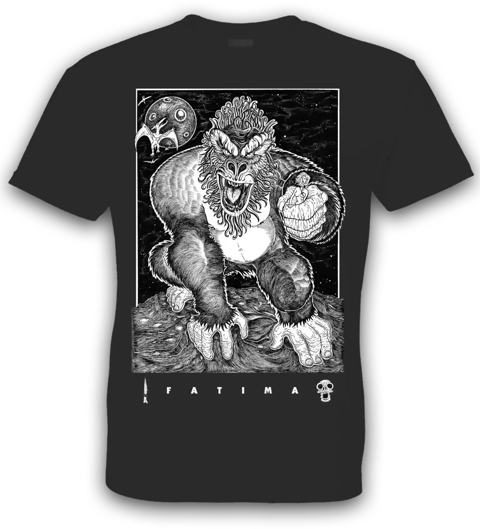 Primal T-shirt Black (front)